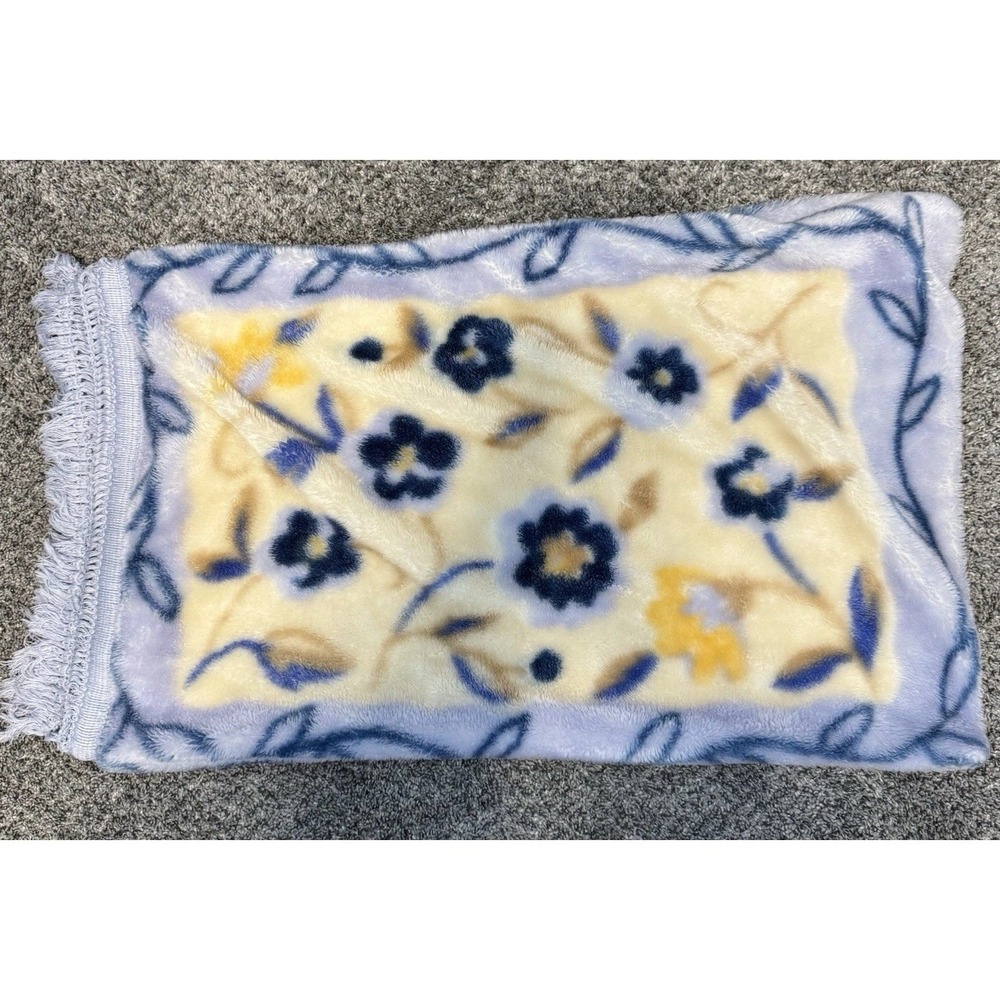 1 - 30"x17.5" Vintage Dragon Brand Acrylic Pillowcase Flowers Blue